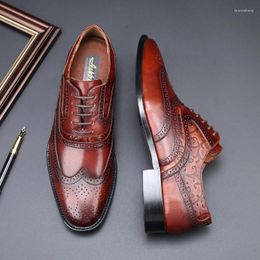 Chaussures habillées Classique Designer Derby Chaussure Pour Hommes Drop Top Marque En Cuir Hommes D'affaires Formelle Oxford Homme 2023-15
