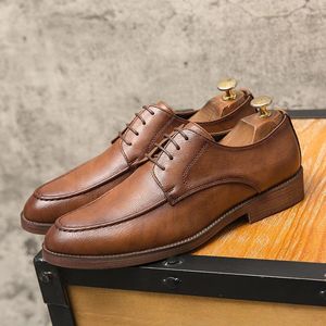 Geklede schoenen Klassiek leer voor heren Instappers met puntige neus Oxfords Formeel bruiloftsfeest Kantoor Business Casual Mannelijke loafers