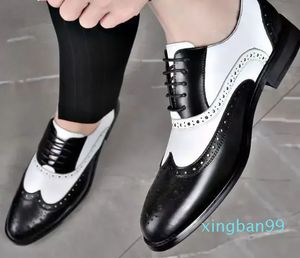 Chaussures habillées Classique Hommes Lacets Pour Plus Taille Point Toe Business Casual Confortable Mariage Formel