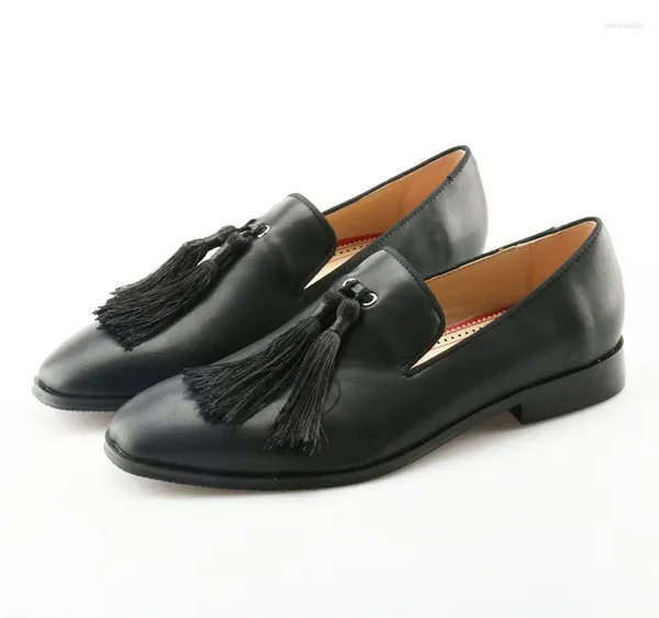 Chaussures habillées hommes classiques en cuir noir pifon