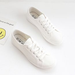 Dress Shoes Classic White Shoe's Spring Dunne voeten Ademlichter lichtgewicht Student Women's Casual Sports Sneakers 230324
