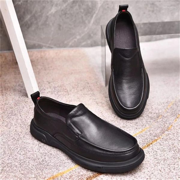 Chaussures habillées confortable décontracté vie quotidienne en cuir pour hommes homme vache slip-ons confortable chaussure d'affaires m3528