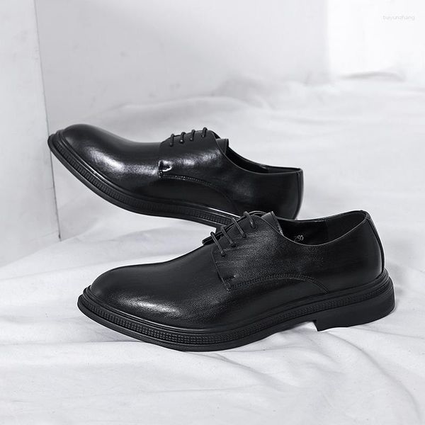 Robe chaussures confortable rétro haute qualité en cuir mode homme design hommes 2023 été classique décontracté smoking