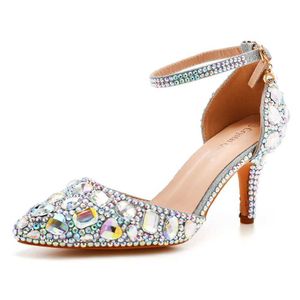 Chaussures habillées Crystal Queen multicolores Pumps en strass