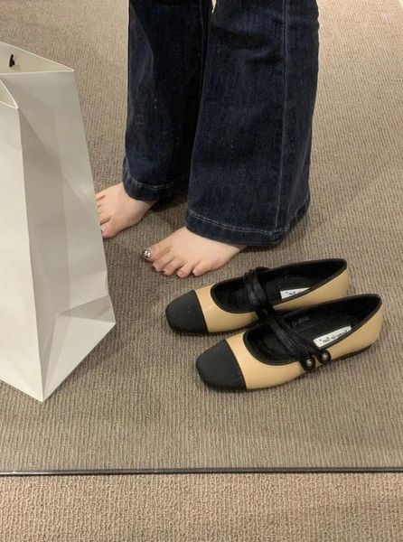 Zapatos de vestir lindo calzado de verano para mujer para mujer 2024 cuero normal casual tacón bajo elegante punta redonda kawaii último chic en venta a