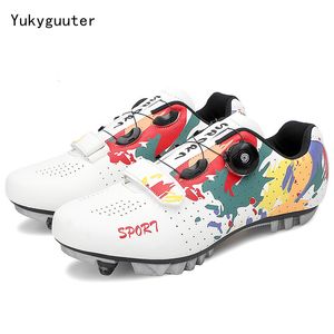 Zapatos de vestir Ciclismo MTB Hombres Deportes Ruta Cleat Road Bike Velocidad Flat Sneaker Racing Mujeres Bicicleta Montaña SPD Ciclismo Calzado 230208