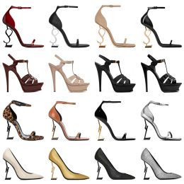 Geklede schoenen Ddesigners stijlen hakken dames luxe hoge hak kwaliteit zool schoen ronde puntige tenen pompen onderkant bruiloft alfabet hoge hakken