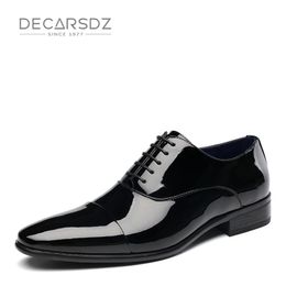 Dress Shoes DECARSDZ hommes chaussures formelles été smoking chaussures hommes mode haute qualité en cuir affaires Original bureau robe de mariée chaussures 231130