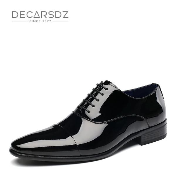 Zapatos de vestir DECARSDZ Zapatos formales para hombre, zapatos de esmoquin de verano, zapatos de vestir de boda de oficina originales de cuero de alta calidad a la moda para hombre 231130