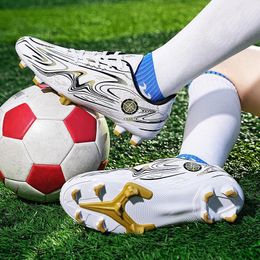 Zapatos de vestir Diseño Zapatos de fútbol dorados blancos para hombres Mujeres Crampones Tacos de fútbol Zapatillas de deporte Botas de fútbol para niños zapatos de futbol 231211