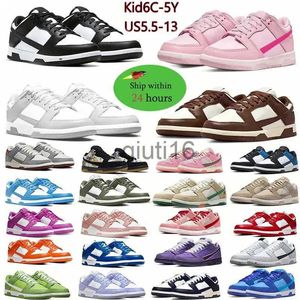 Chaussures habillées Designer Casual Chaussures Hommes Femmes Kid Low Panda Triple Rose Gris Fog Brown Wolf Gris Université Rouge Medium Olive UNC Georgetown Active Fuchsia GAI Baskets T