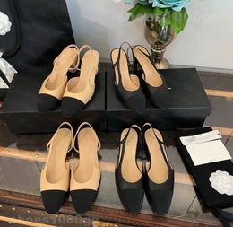 Chaussures habillées designer femme sandales sandales à talons hauts Chaussures de fronde présente des cristaux en mailles noires motif étincelant des orteils carrés