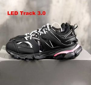 Zapatos de vestir Diseñador Led Track 3 3.0 Zapato Hombres Mujeres Zapatillas de deporte Triple Negro Blanco Rosa Azul Naranja Amarillo Verde Zapatos de vestir taronjagamesx.com.Gomma Sneaker Pistas Deportes