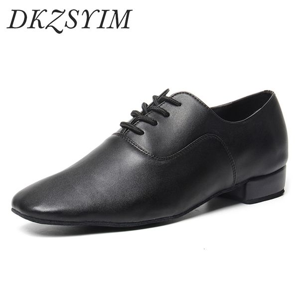 Chaussures habillées DKZSYIM hommes danse latine chaussures de danse de salon moderne intérieur Tango Sneaker pour garçon à talons 25cm 221116