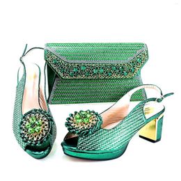 Chaussures habillées Doershow Dernière conception italienne Mode Style Dames Chaussure avec sac assorti Ensemble 2024 Nigérian et HRT1-11