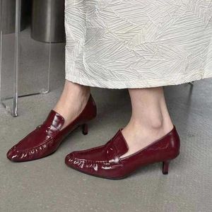 Dress Shoes Dress Shoes 718 Sier High Heel Women Classic Low Designer Wined Ladies Pumps Fall Office Stiletto Gold White 30254