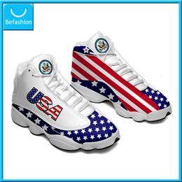 Jurk schoenen drop print op aanvraag aangepaste basketbal sneaker USA Verenigde Staten vlag aangepaste print POD schoenen FedEX 230908