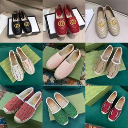 Kledingschoenen Espadrilles Designer Dames Loafers Echt lederen maat EU35-41 Designer Loafer Cap teen Flats