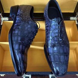 Chaussures habillées Eyugaoduannanxie Arrivée Crocodile Cuir Pour Homme Brosse Couleur Hommes Formalsneaker