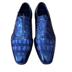 Chaussures habillées Eyugaoduannanxie Arrivée Crocodile Cuir Pour Homme Brosse Couleur Hommes Formels