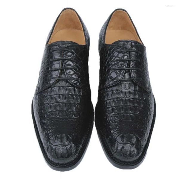 Robe chaussures Eyugaoduannanxie Crocodile hommes à la main en cuir semelle haut de gamme personnalisé affaires mâle formel