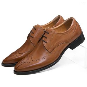 Kleding Schoenen Mode Zwart/Bruin Oxfords Prom Heren Zakelijk Echt Leer Mannelijke Bruiloft