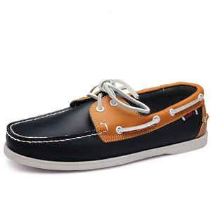 Geklede schoenen Mode Heren Klassieke bootschoenen Leer Heren Outdoor Wandelschoenen Heren Trouwschoenen Veters Eenvoudige Heren Loafers 231212