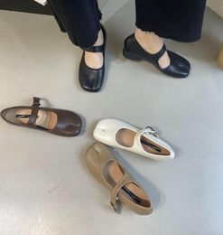 Kleding schoenen mode split teen dames flats mary janes casual tabi ninja platte schoenen dames slip op schoeisel comfortabel loafers balle 230815