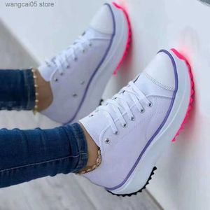 Dress Shoes Fashion Summer Women Casual Shoes Plus Size Sneakers For Women Platform Sportschoenen vrouwelijke veter tennisschoen T230818