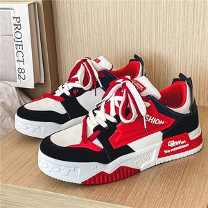 Chaussures habillées Mode Blanc Rouge Hommes Skateboard Casual Sports Streetwear Hommes Designer Hip hop Skate Baskets Zapatos de Hombre 231204