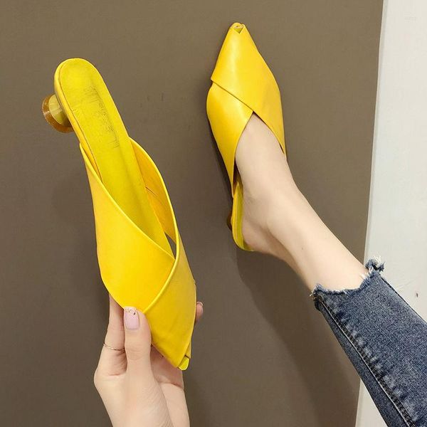 Robe chaussures mode femmes bout pointu rouge pu cuir haut talon pour été dame fête boîte de nuit noir pompes zapatos dama 2023