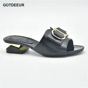 Kledingschoenen mode dames sandalen nigeriaanse pompen schoen voor feest hoogwaardige hakken elegant sexy punt teen