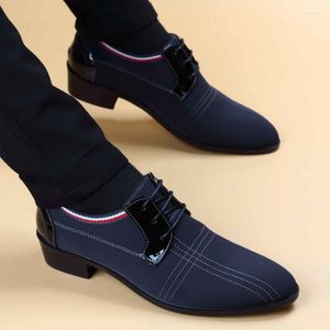 Chaussures habillées Formel Business Casual Cuir Britannique Grande Taille Homme Simple Respirant Mariage Antidérapant