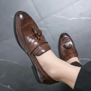 Zapatos de vestir de oficina formal derby trabajo cuero casual