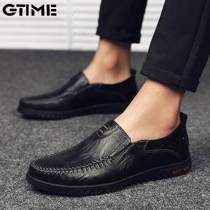 Kledingschoenen Echt leer Herenschoenen Casual Slip-on Formele Loafers Heren Mocassins Italiaanse zwarte mannelijke rijschoenen #ZYNWY-232 230720