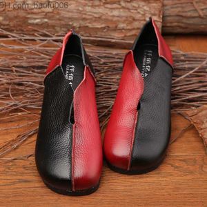 Chaussures habillées GKTINOO Designer fait à la main rétro chaussures plates femmes été en cuir véritable chaussures de conduite femmes deux tons mocassins femmes Z230707
