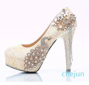 Jurk schoenen prachtige witte dames hoge hak feest prom Phoenix Crystal bruids bruiloft afstuderen