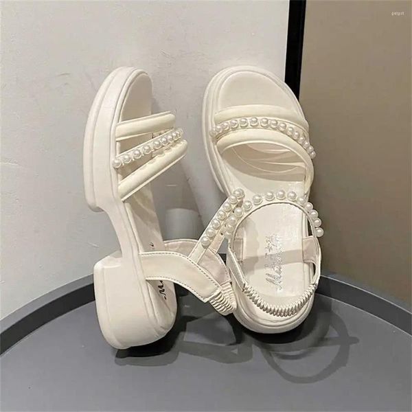 Zapatos de vestir altura creciente encaje elástico tacones amarillos zapatillas para mujeres tacón niños 2024 deportes topanky