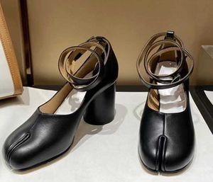 Chaussures habillées à talons hauts chaussures à bout fendu chaussures simples pour femmes sabot de cochon boucle ceinture sabot de cheval sabot de mouton chaussures pour femmes chaussures à talons hauts
