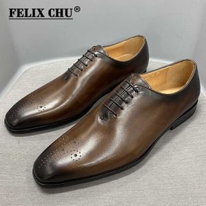 Chaussures habillées talons hauts pompes mariage pour femmes grandes chaussures Oxford en cuir véritable hommes classe de coupe entière