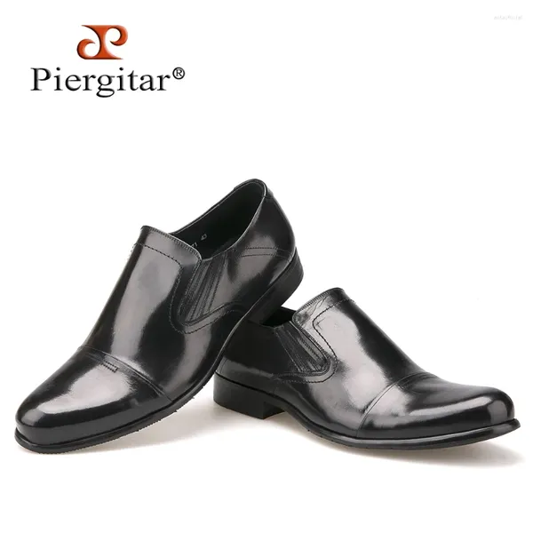 Chaussures habillées de haute qualité à bout rond et mocassins de bureau pour hommes en cuir véritable sans lacet Derby chaussure taille européenne 39-45