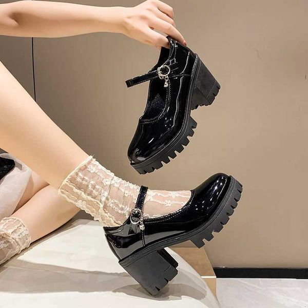 Chaussures habillées de haute qualité, semelle en caoutchouc, Style japonais, chaussures Lolita pour femmes, Vintage, douces, chaussures d'école pour filles
