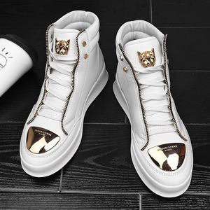 Dress Shoes High Top Casual Shoes Men Sneakers Fashion Skateboard schoenen Leopard Platform Schoen Sport Training Schoenen Heren Ankle Boots 230506