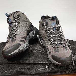 Zapatos de vestir Hikeup Bota de invierno Hombres Botas de senderismo al aire libre Gamuza High Top Trekking A prueba de lluvia Combate táctico militar 221125