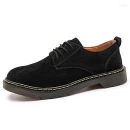 Geklede schoenen HKAZ-S Heren Business Casual Werkkleding Klassiek Trend Vier seizoenen Echt leer Grote platte bodem Comfortabel
