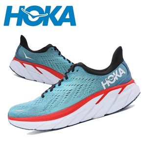 Geklede schoenen HOKA ONE Clifton 8 hardloopschoenen heren dames lichtgewicht demping marathonabsorptie ademend snelweg trainer sneakers 230912