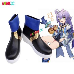 Dress Shoes Honkai Star Rail Bailu Cosplay Shoes Boots Anime Game Halloween Party Chritmas Cos Accepted Custom Maten 230519