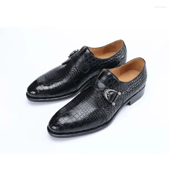 Zapatos de vestir Hujingsha Cuero de cocodrilo Venta al por mayor Venta directa Hombres Hombres Formal Soltero Genuino