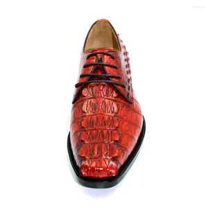 Geklede schoenen Hulangzhishi Mport Krokodillenleer Pure Manual Heren Business Casual Formalsneaker