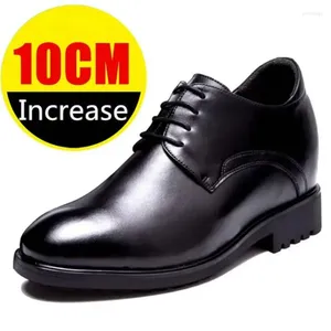 Chaussures habillées invisibles intérieurs augmentant pour les hommes d'assistance d'affaires Derby Derby Dail